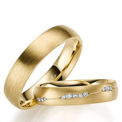 gerstner trauringe eheringe gelbgold mit diamanten 4 31282 45 31282 5