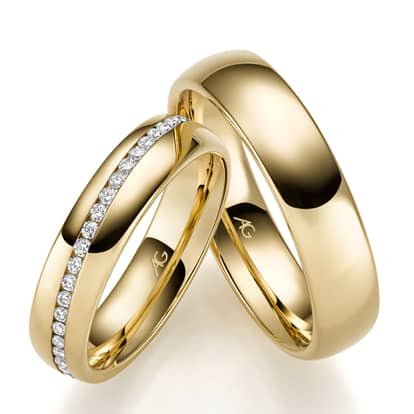 gerstner trauringe eheringe gelbgold mit diamanten 4 31285 5 31285 55